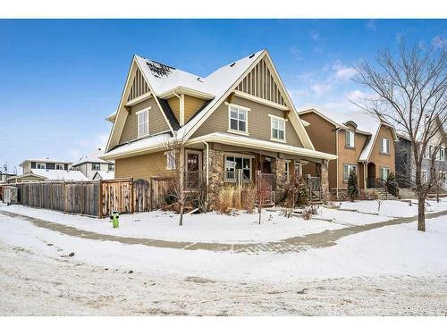 587 Mahogany Boulevard Se, Calgary, AB - Outdoor With Facade