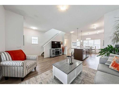 587 Mahogany Boulevard Se, Calgary, AB - Indoor Photo Showing Living Room