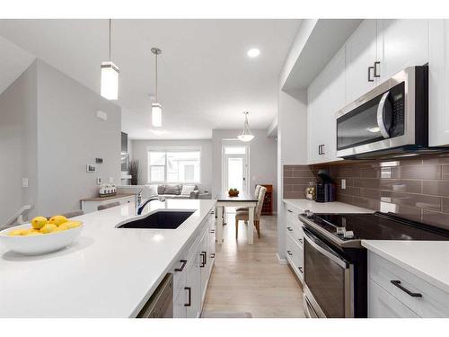 786 Walden Drive Se, Calgary, AB - Indoor Photo Showing Kitchen With Upgraded Kitchen