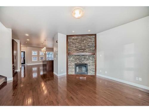 1819 18 Street Sw, Calgary, AB - Indoor Photo Showing Living Room With Fireplace