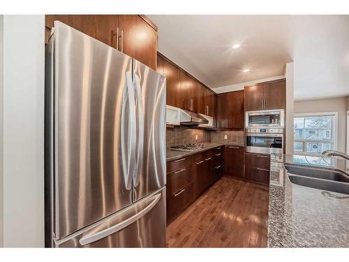 1819 18 Street Sw, Calgary, AB - Indoor Photo Showing Kitchen With Double Sink