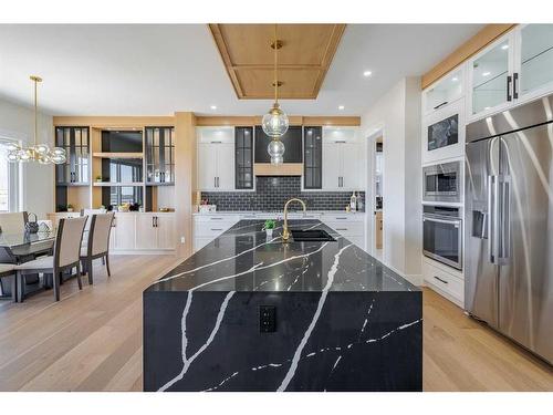 2012 Waterbury Road, Chestermere, AB - Indoor Photo Showing Kitchen With Upgraded Kitchen