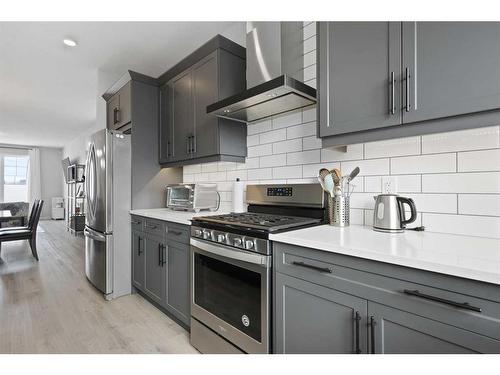 247 Union Avenue Se, Calgary, AB - Indoor Photo Showing Kitchen With Stainless Steel Kitchen With Upgraded Kitchen