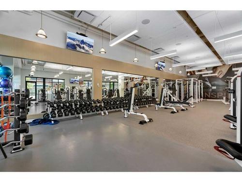 611-122 Mahogany Centre Se, Calgary, AB - Indoor Photo Showing Gym Room