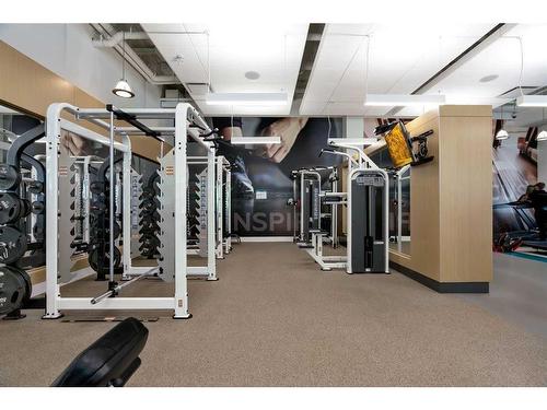 611-122 Mahogany Centre Se, Calgary, AB - Indoor Photo Showing Gym Room