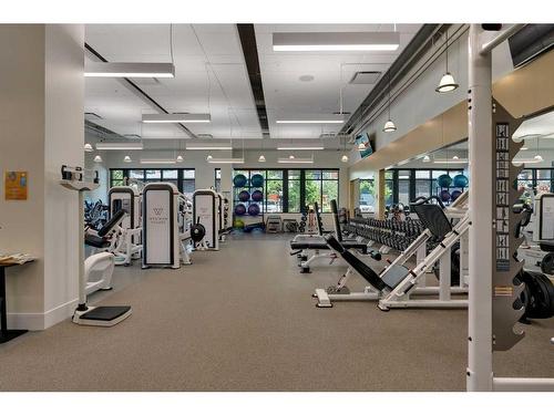 611-122 Mahogany Centre Se, Calgary, AB - Indoor Photo Showing Gym Room