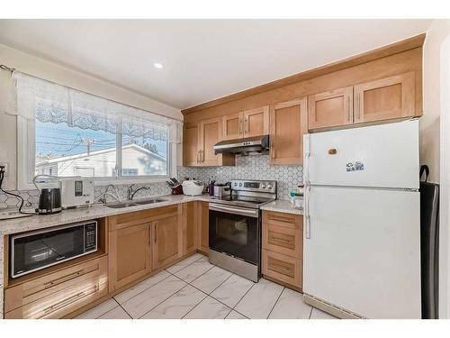 4824 8 Avenue Se, Calgary, AB - Indoor Photo Showing Kitchen With Double Sink