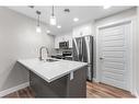 282 Seton Passage Se, Calgary, AB  - Indoor Photo Showing Kitchen With Stainless Steel Kitchen With Double Sink With Upgraded Kitchen 