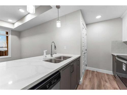 282 Seton Passage Se, Calgary, AB - Indoor Photo Showing Kitchen With Double Sink With Upgraded Kitchen