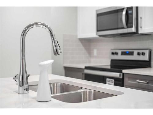 282 Seton Passage Se, Calgary, AB - Indoor Photo Showing Kitchen With Double Sink