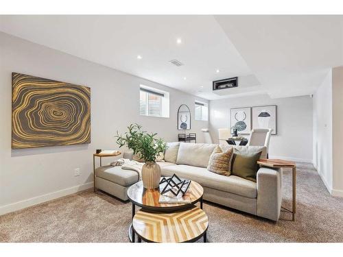 42 Mahogany Terrace Se, Calgary, AB - Indoor Photo Showing Living Room