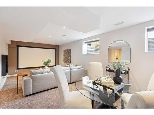 42 Mahogany Terrace Se, Calgary, AB - Indoor Photo Showing Living Room