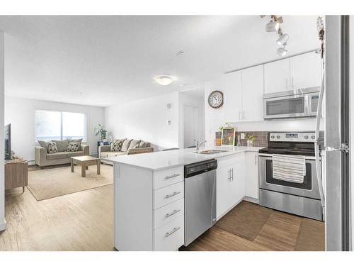 2312-181 Skyview Ranch Manor Ne, Calgary, AB - Indoor Photo Showing Kitchen With Stainless Steel Kitchen