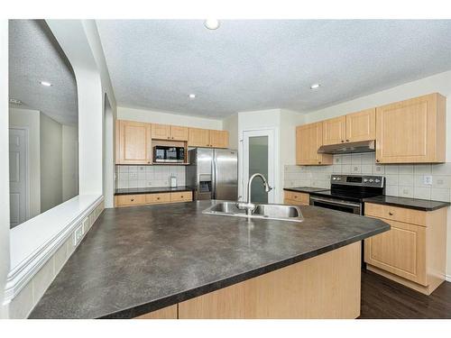 110 Saddlecrest Close Ne, Calgary, AB - Indoor Photo Showing Kitchen With Double Sink