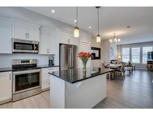 1261 Legacy Circle Se, Calgary, AB - Indoor Photo Showing Kitchen With Stainless Steel Kitchen With Upgraded Kitchen