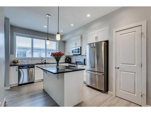 1261 Legacy Circle Se, Calgary, AB - Indoor Photo Showing Kitchen With Stainless Steel Kitchen With Upgraded Kitchen