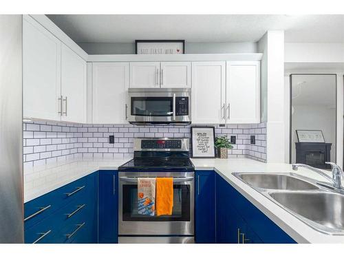 109-304 Cranberry Park Se, Calgary, AB - Indoor Photo Showing Kitchen With Double Sink