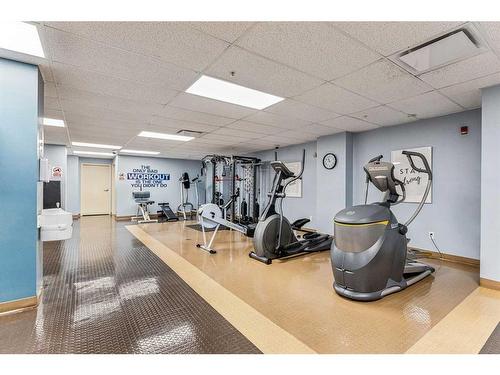 212-345 Rocky Vista Park Nw, Calgary, AB - Indoor Photo Showing Gym Room