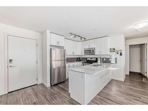 1310-181 Skyview Ranch Manor, Calgary, AB - Indoor Photo Showing Kitchen With Stainless Steel Kitchen