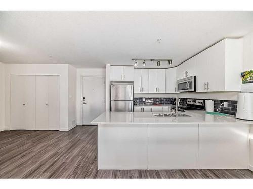 1310-181 Skyview Ranch Manor, Calgary, AB - Indoor Photo Showing Kitchen With Stainless Steel Kitchen