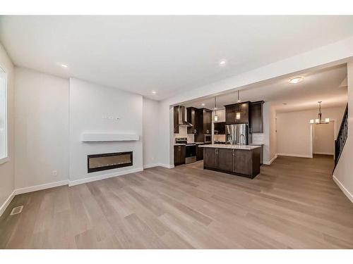 320 Homestead Grove Ne, Calgary, AB - Indoor With Fireplace