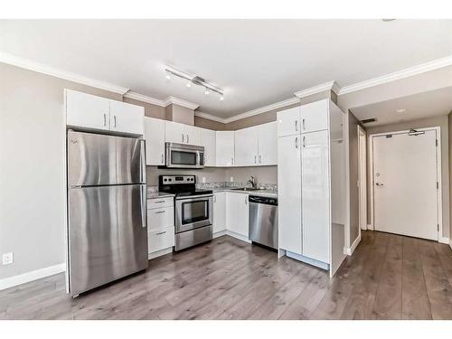 1103-10 Brentwood Common Nw, Calgary, AB - Indoor Photo Showing Kitchen With Stainless Steel Kitchen