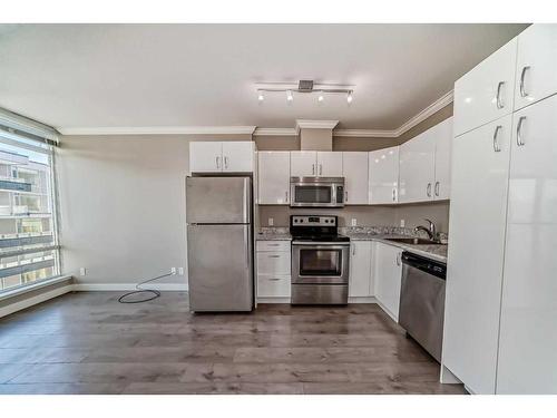 1103-10 Brentwood Common Nw, Calgary, AB - Indoor Photo Showing Kitchen With Stainless Steel Kitchen