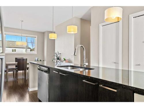 71 Copperpond Close Se, Calgary, AB - Indoor Photo Showing Kitchen With Double Sink With Upgraded Kitchen