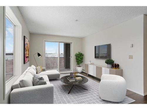 4214-1620 70 Street Se, Calgary, AB - Indoor Photo Showing Living Room