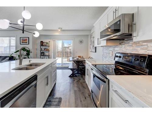 42 Royal Birch Terrace Nw, Calgary, AB - Indoor Photo Showing Kitchen With Stainless Steel Kitchen With Double Sink With Upgraded Kitchen