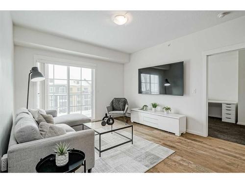 4417-99 Copperstone Park Se, Calgary, AB - Indoor Photo Showing Living Room