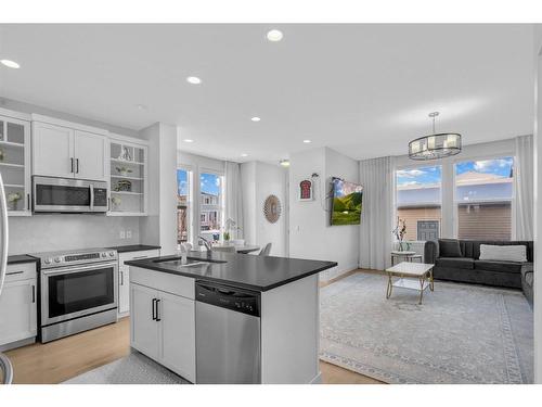 16 Cornerbrook Way Ne, Calgary, AB - Indoor Photo Showing Kitchen With Stainless Steel Kitchen With Upgraded Kitchen