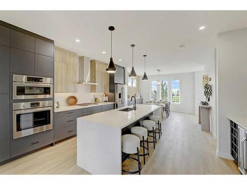 1156 Sailfin Heath, Rural Rocky View County, AB - Indoor Photo Showing Kitchen With Upgraded Kitchen