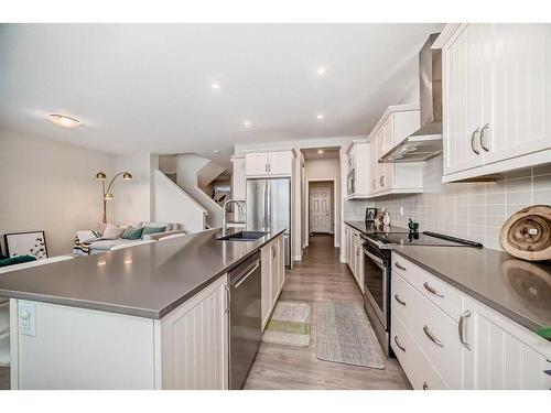 158 Seton Gardens Se, Calgary, AB - Indoor Photo Showing Kitchen