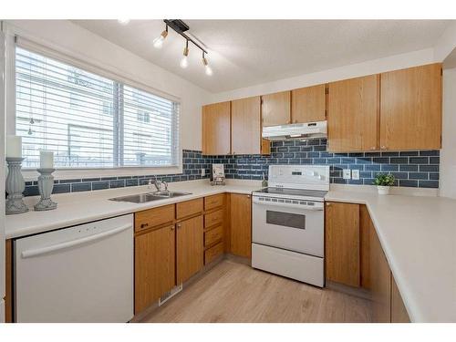 304 Queenston Heights Se, Calgary, AB - Indoor Photo Showing Kitchen With Double Sink