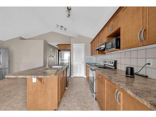 250 Martinwood Place Ne, Calgary, AB - Indoor Photo Showing Kitchen With Double Sink