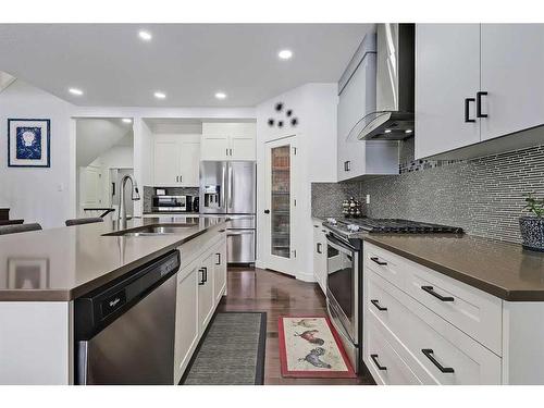 435 Nolan Hill Drive Nw, Calgary, AB - Indoor Photo Showing Kitchen With Stainless Steel Kitchen With Upgraded Kitchen