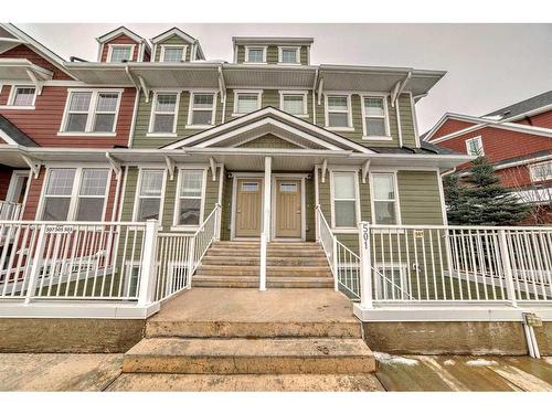 501 Cranford Mews Se, Calgary, AB - Outdoor With Deck Patio Veranda With Facade