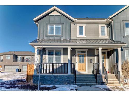 203 Carrington Circle Nw, Calgary, AB - Outdoor With Deck Patio Veranda With Facade