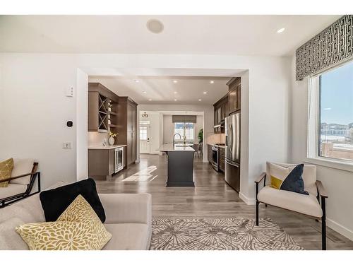 203 Carrington Circle Nw, Calgary, AB - Indoor Photo Showing Living Room