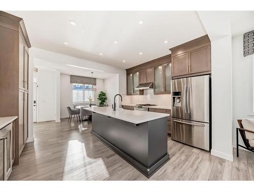 203 Carrington Circle Nw, Calgary, AB - Indoor Photo Showing Kitchen With Upgraded Kitchen