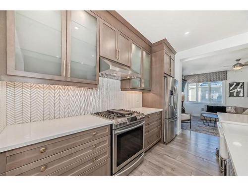 203 Carrington Circle Nw, Calgary, AB - Indoor Photo Showing Kitchen With Upgraded Kitchen