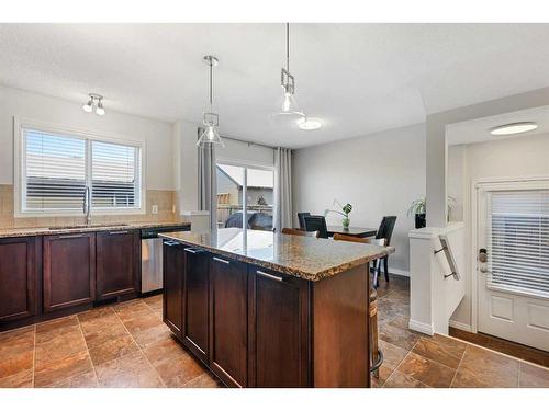 181 Elgin Meadows Park Se, Calgary, AB - Indoor Photo Showing Kitchen With Double Sink With Upgraded Kitchen