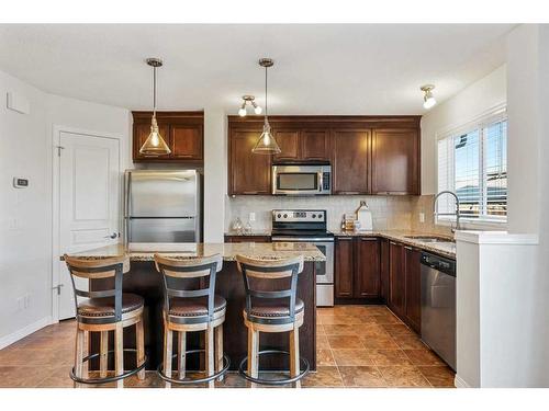 181 Elgin Meadows Park Se, Calgary, AB - Indoor Photo Showing Kitchen With Stainless Steel Kitchen With Upgraded Kitchen