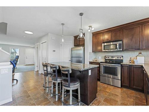 181 Elgin Meadows Park Se, Calgary, AB - Indoor Photo Showing Kitchen With Stainless Steel Kitchen With Upgraded Kitchen