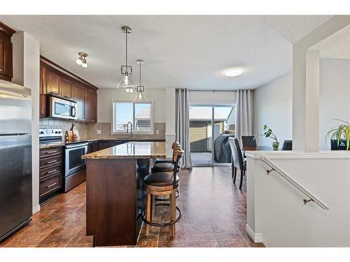 181 Elgin Meadows Park Se, Calgary, AB - Indoor Photo Showing Kitchen With Stainless Steel Kitchen With Upgraded Kitchen