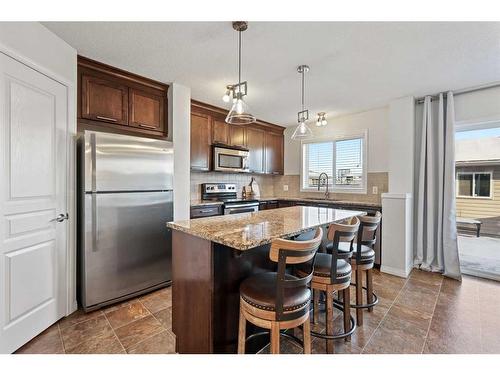 181 Elgin Meadows Park Se, Calgary, AB - Indoor Photo Showing Kitchen With Stainless Steel Kitchen With Upgraded Kitchen