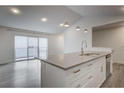 5301-100 Walgrove Court Se, Calgary, AB - Indoor Photo Showing Kitchen With Double Sink