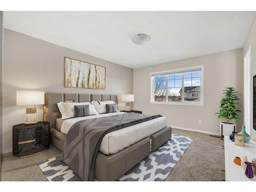 110 Brightoncrest Grove Se, Calgary, AB - Indoor Photo Showing Bedroom