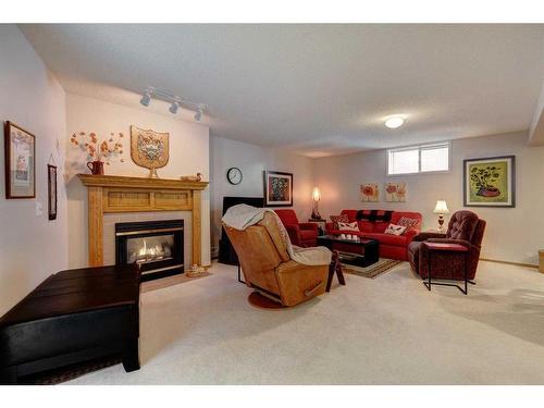 54 Douglasview Park Se, Calgary, AB - Indoor With Fireplace